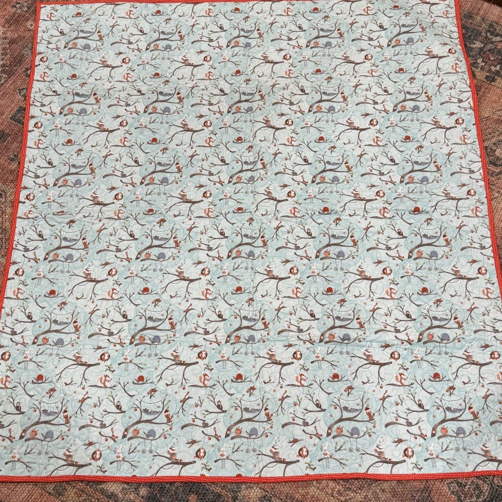 Handmade Woodland Friends Quilt